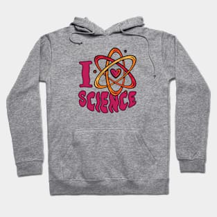 I Heart Science // Cute Science Atom Heart Hoodie